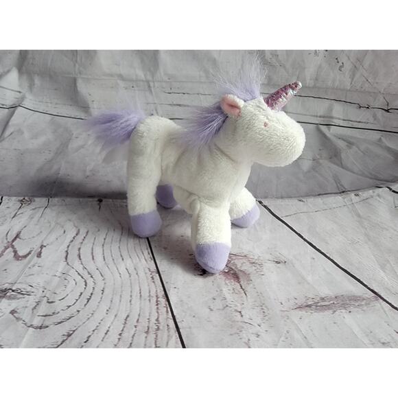 Vtg Mary Meyer Tippy Toes Unicorn Finger Puppet 7 In Plush Stuffed Animal - Picture 1 of 8